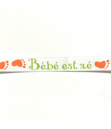 RUBAN BLANC BEBE EST NE 0.90CM X 2M
