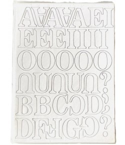 CHIPBOARD LETTRES ET CHIFFRES EN CARTON BLANC