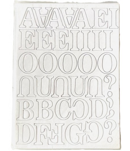 CHIPBOARD LETTRES ET CHIFFRES EN CARTON BLANC