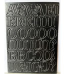 CHIPBOARD LETTRES ET CHIFFRES EN CARTON NOIR