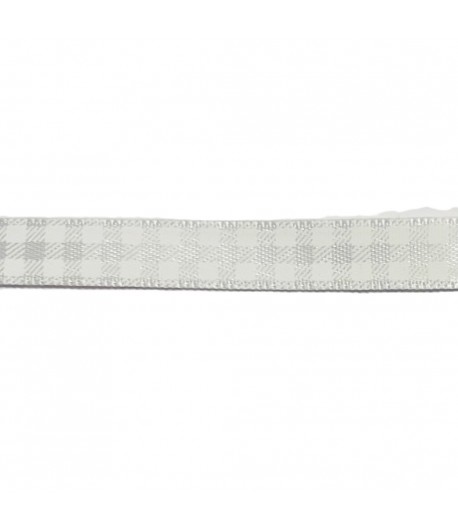 RUBAN SATIN BLANC 1CM X 1M