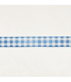 RUBAN SATIN BLEU 1CM X 1M