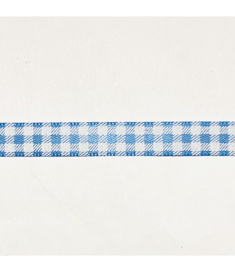 RUBAN SATIN BLEU 1CM X 1M