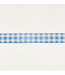 RUBAN SATIN BLEU 1CM X 1M