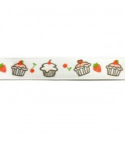 RUBAN BLANC GATEAUX 1.6CM - 1 METRE