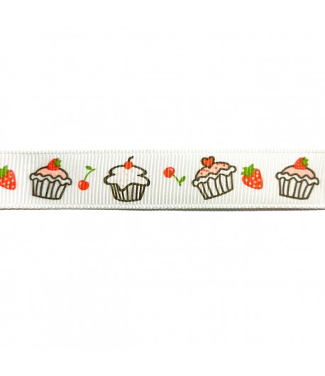 RUBAN BLANC GATEAUX 1.6CM - 1 METRE