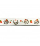 RUBAN BLANC GATEAUX 1.6CM - 1 METRE