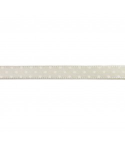 RUBAN A POIS CREME 10CM  - 1M