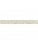 RUBAN A POIS CREME 1CM  - 1M