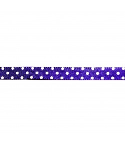 RUBAN A POIS VIOLET 1CM - 1M