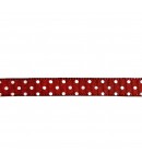 RUBAN A POIS BORDEAUX 1CM - 1M
