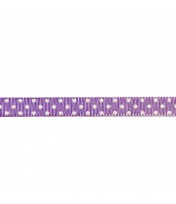 RUBAN A POIS MAUVE 1CM - 1 M