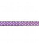 RUBAN A POIS MAUVE 1CM - 1 M
