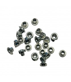 OEILLETS ARGENT EN METAL X25 0.3CM