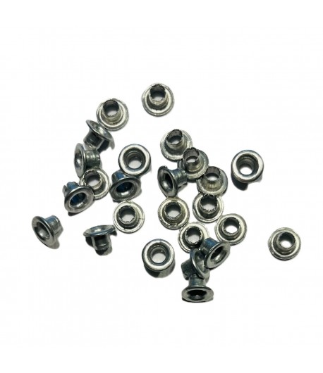 OEILLETS ARGENT EN METAL X25 0.3CM