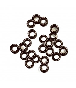 OEILLETS ARGENT ANTIQUE EN METAL X25 0.6CM