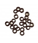 OEILLETS ARGENT ANTIQUE EN METAL X25 0.6CM