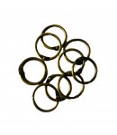10 ANNEAUX BRONZE - 2.5 CM