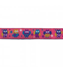 RUBAN CHOUETTE ROSE 1.5CM - 1 M