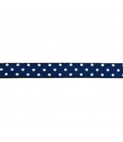 RUBAN A POIS MARINE 1CM - 1M