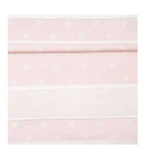 CAPE DE BAIN A BRODER ROSE A POIS 70X85CM
