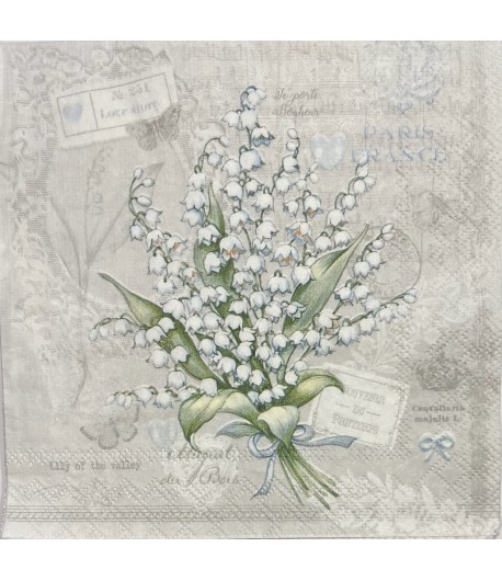 SERVIETTE MUGUET