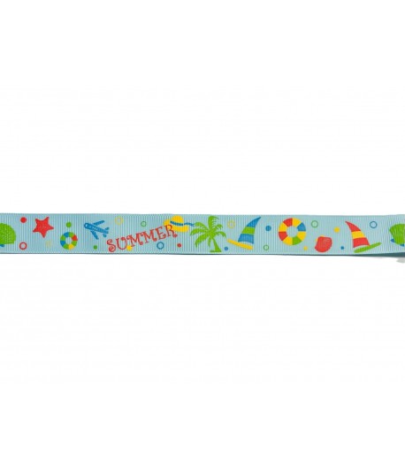 RUBAN BLEU SUMMER  2.2CM X 1 M