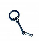 PORTE CLEF ET MOUSQUETON BLEU