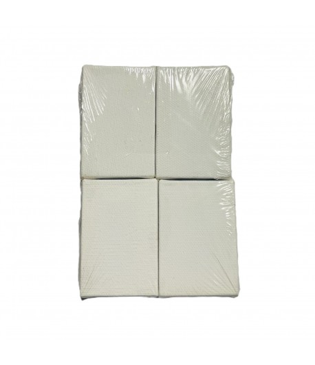 SET DE 4 MINI CHASSIS BLANC 4.2X6.1X1CM