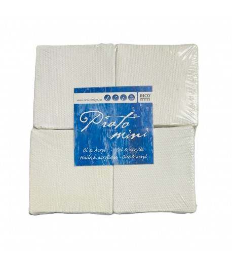 SET DE 4 MINI CHASSIS BLANC 5X5X1CM