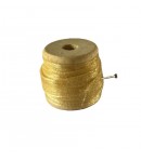 RUBAN EN TULLE JAUNE PAILLE 0.6CMX2M