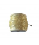 RUBAN EN TULLE JAUNE PAILLE 0.6CMX2M