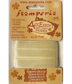 RUBAN SATIN IVOIRE 1.2CMX4.50M