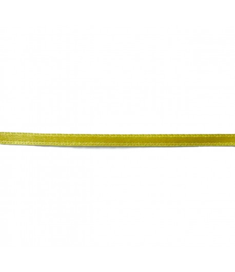RUBAN SATIN JAUNE 3MM - 1 M