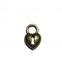 CHARM METAL BRONZE - CADENAS COEUR