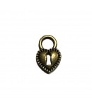 CHARM METAL BRONZE - CADENAS COEUR