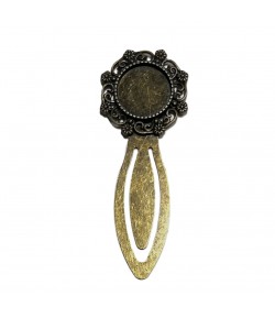 MARQUE PAGE FLEURS BRONZE 3X7.8CM