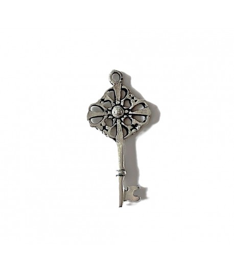 CHARM METAL ARGENT - CLEF