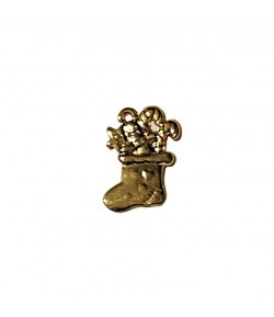 CHARMS CHAUSSETTE NOEL OR 1.1X1.8CM