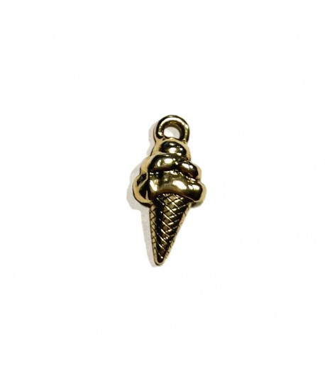 CHARM CONE GLACE OR 0.9X1.7CM