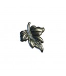 FEUILLE EN METAL ARGENT - 2.4X2.9CM