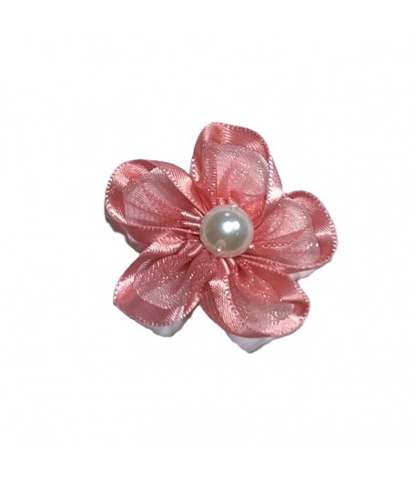 FLEUR EN TULLE - ROSE ANCIEN 3.3CM