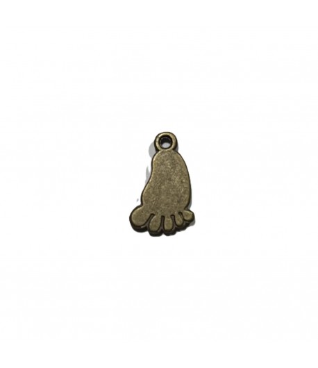 CHARM METAL BRONZE - PIED 1.1X1.8CM