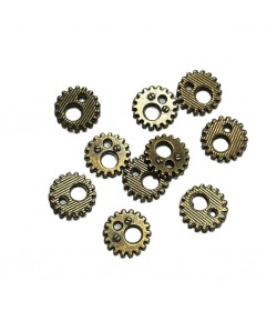 10 ROUAGES METAL BRONZE - 1.1CM