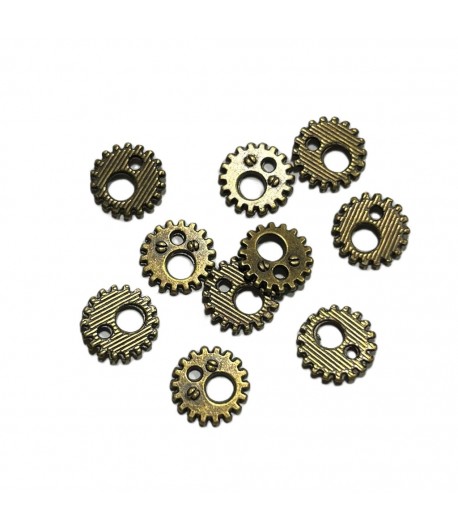 10 ROUAGES METAL BRONZE - 1.1CM