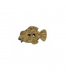 BOUTON POISSON EN BOIS 4X2.6CM