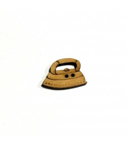 BOUTON FER A REPASSER EN BOIS 2.2X1.5CM