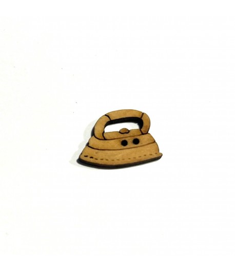 BOUTON FER A REPASSER EN BOIS 2.2X1.5CM