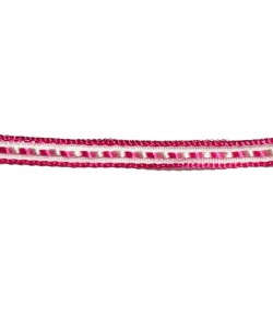 RUBAN BANDELETTE ROSE 0.5CM X 1M