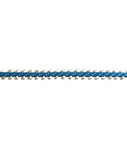 RUBAN BLEU BLANC 7MM X 1M